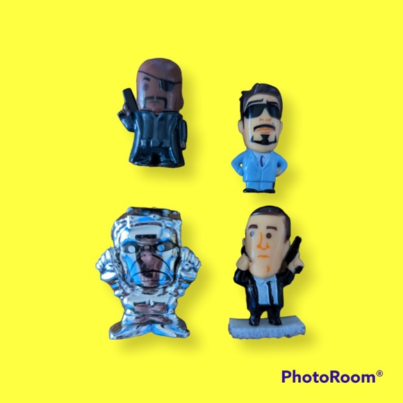 Lot of 4 Marvel Minis Figure Doll One Inch Iron Man Tony Stark Chibis 2012 - Picture 1 of 5